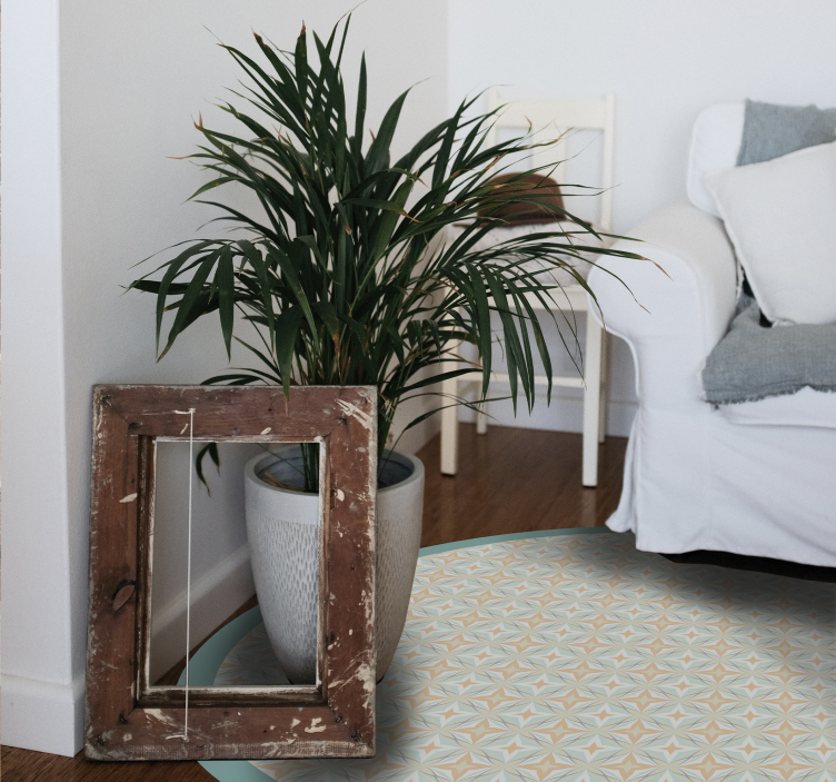 Mosaiikkikuvioinen ympyrä vinyylimatto mosaiikki - Tenstickers