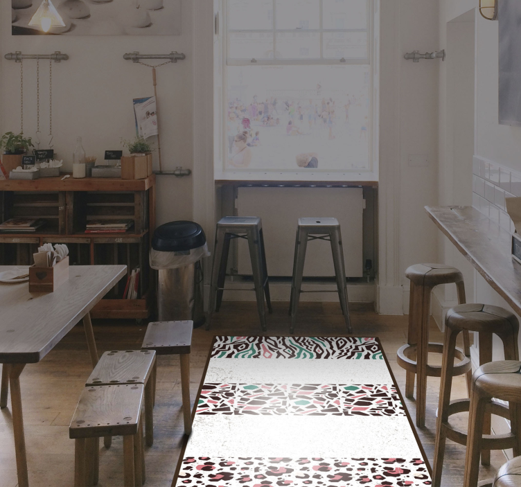 Mosaiikkikuvion fuusio mosaiikki vinyylimatto - Tenstickers