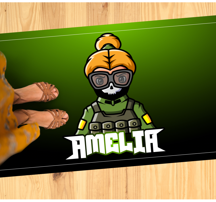 Naissotilas nimeltä teinin vinyylimatto - Tenstickers