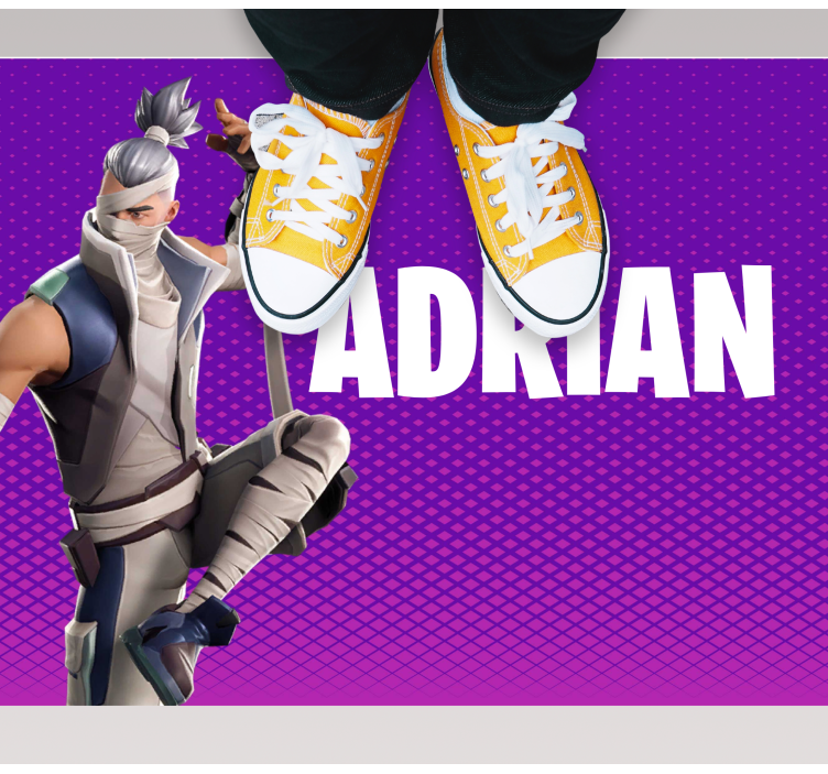 Personoitu pelihahmo teinin vinyylimatto - Tenstickers