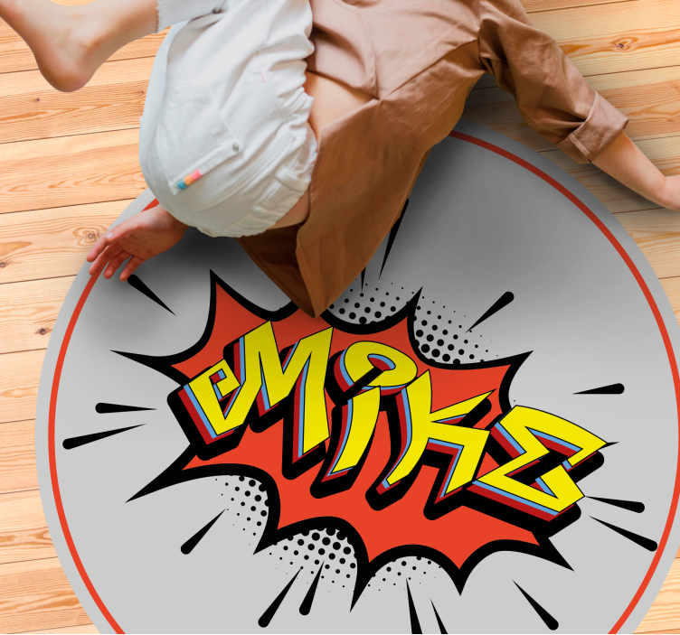 Nimen räjähdys nimi vinyylimatto - Tenstickers