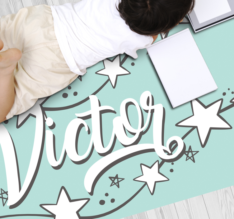 Muokattavissa oleva stardust nimi vinyylimatto - Tenstickers