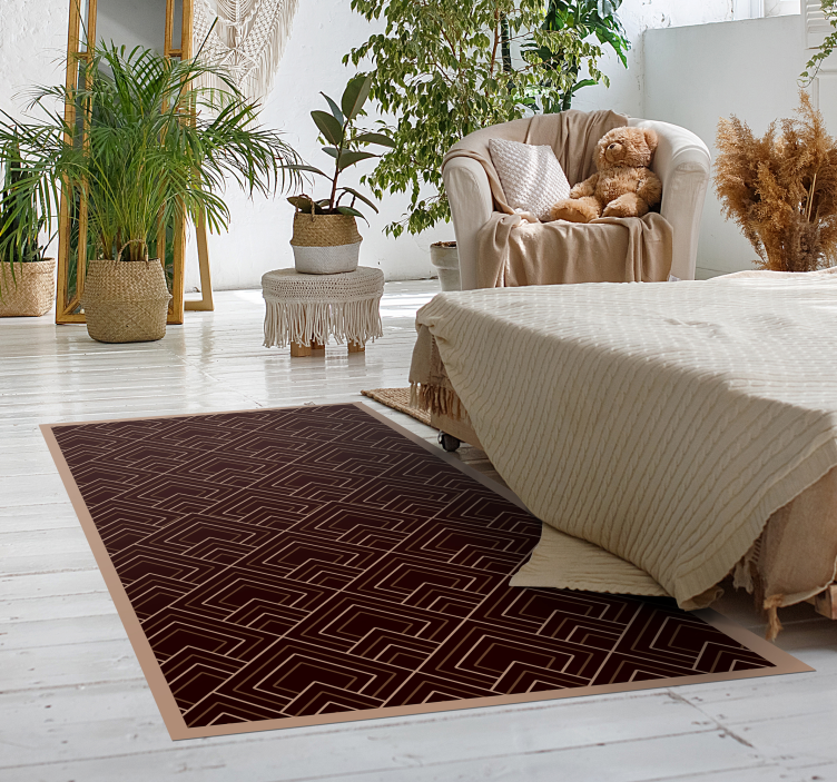 Musta koostumus Vinyylimatto makuuhuoneeseen - Tenstickers