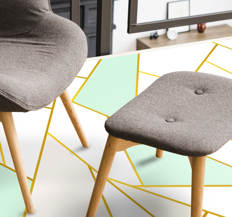 Mustekupari kulta vinyylimatto mosaiikki - Tenstickers