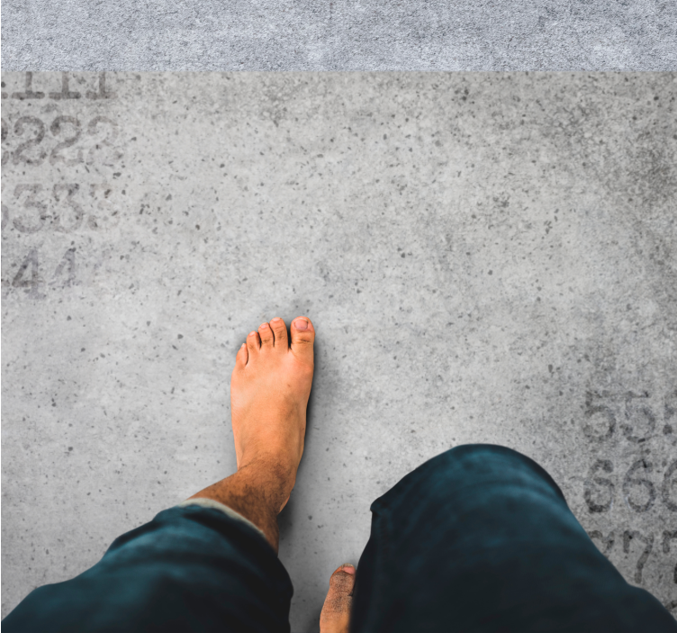 Numeerinen kivirakenne harmaa vinyylimatto - Tenstickers