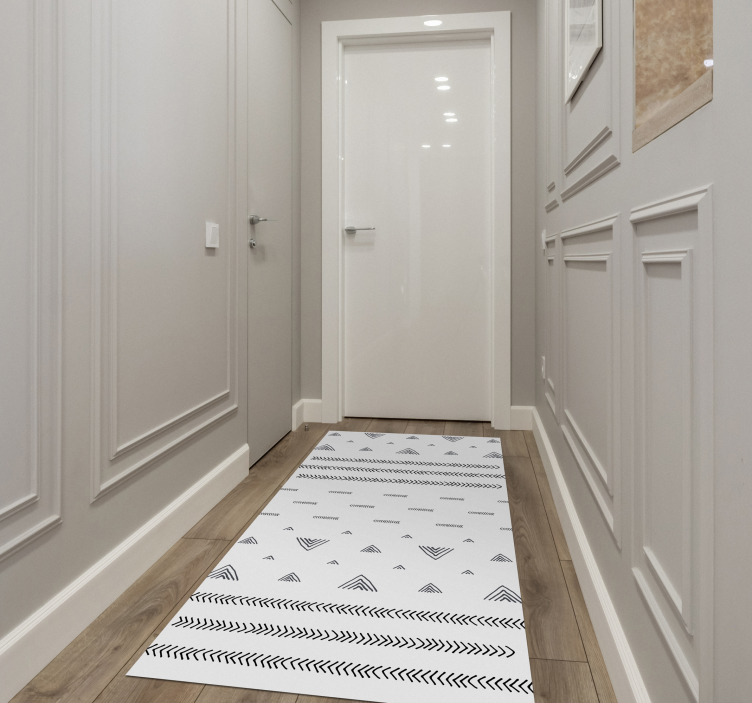 Nykyaikaiset geometriset kuviot etninen vinyylimatto - Tenstickers