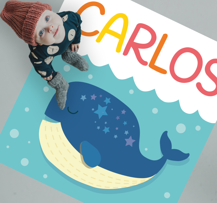 Oikukas valaskohtaus nimi vinyylimatto - Tenstickers