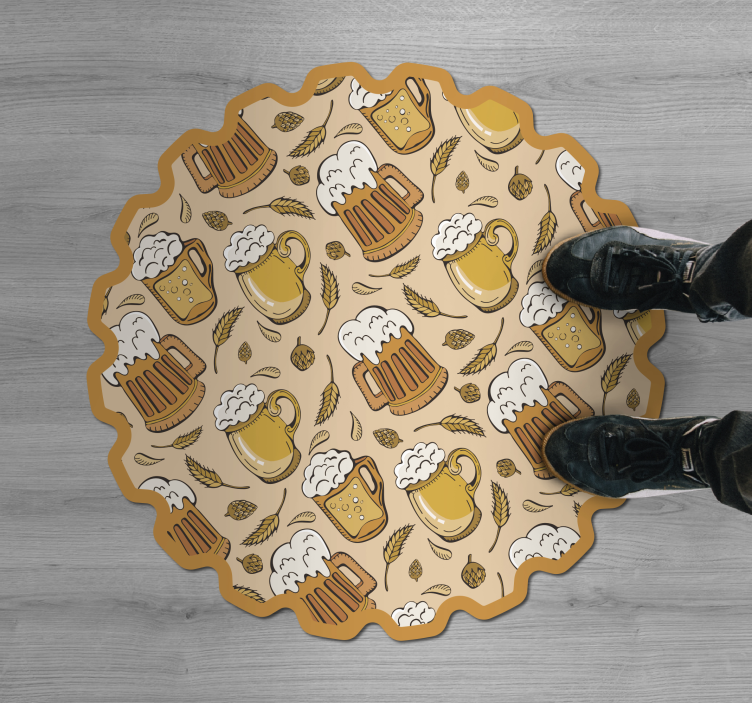 Olut moderni vinyylimatto - Tenstickers