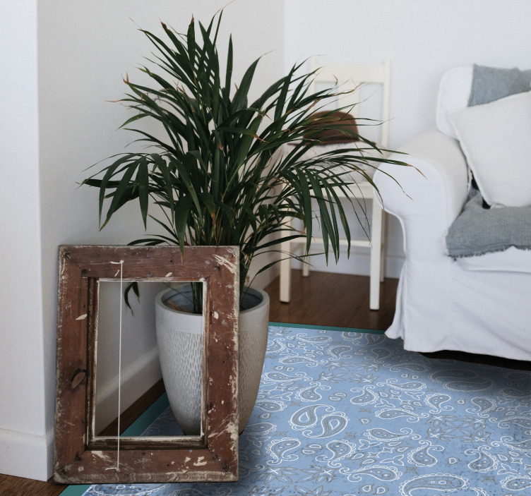 Paisley-laattakuvio laatta vinyylimatto - Tenstickers