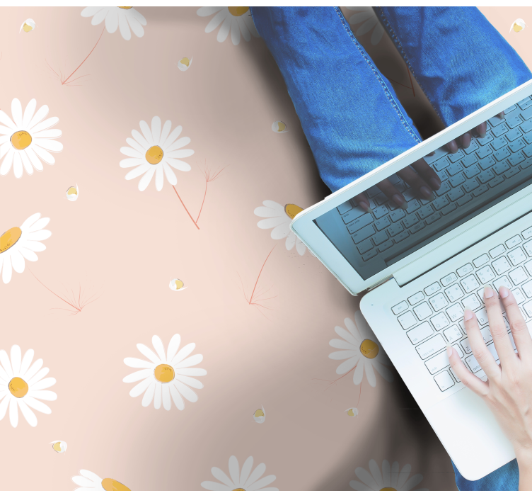 Päivänkakkara-kukka-asetelma kukat ja kasvit vinyylimatto - Tenstickers