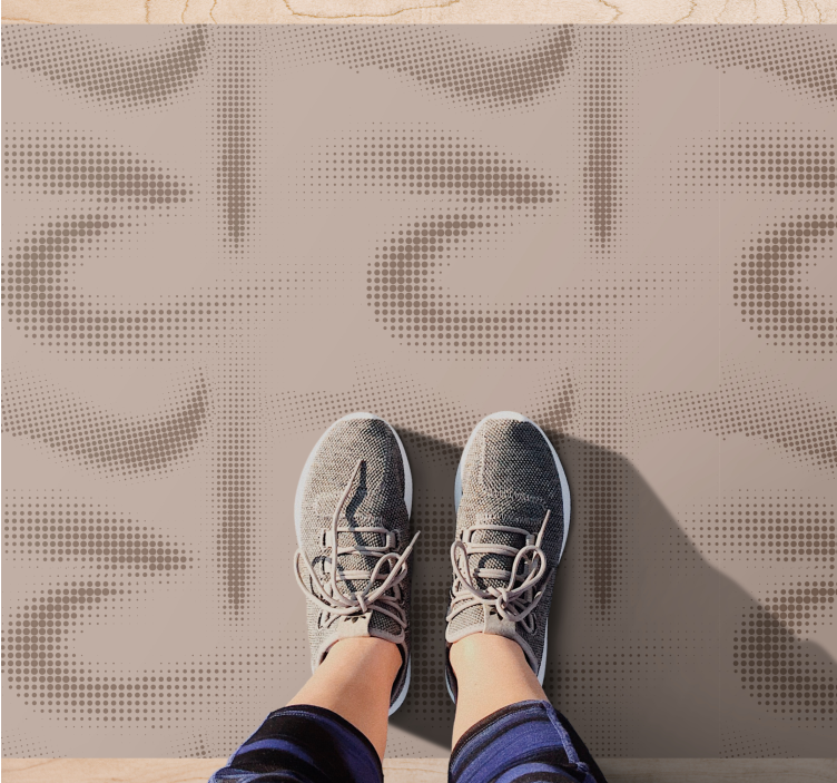 Pehmeät tekstuuriset pyörteet olohuoneen vinyylimatto - Tenstickers