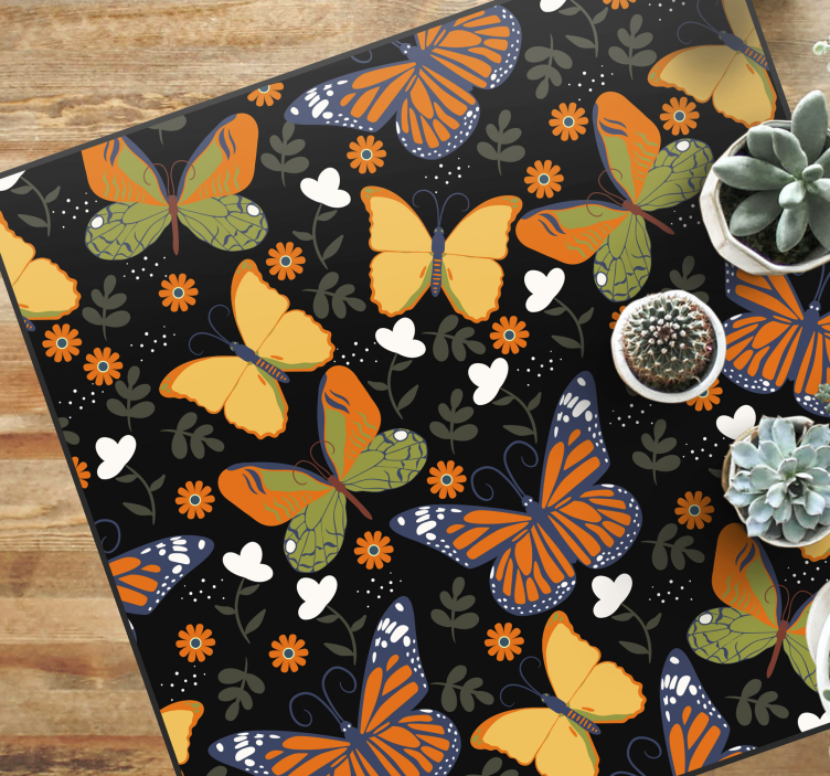 Perhonen aihe eläin vinyylimatto - Tenstickers