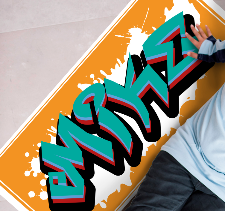 Nimi taideteos vinyylimatto nimellä - Tenstickers