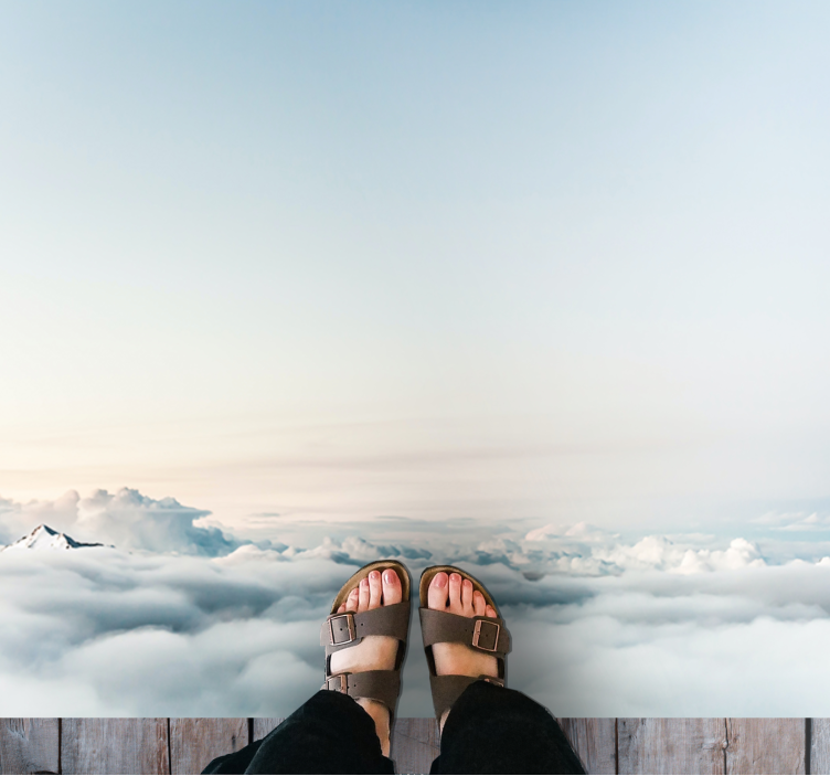 Pilvimaisema tyyneys luonto vinyylimatto - Tenstickers