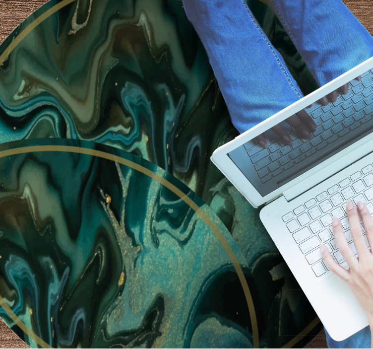 Abstrakti marmorikuvio marmori vinyylimatto - Tenstickers