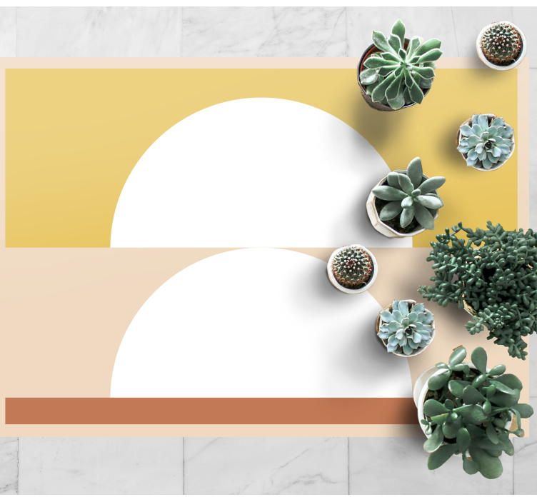 Pyöreä minimalismi minimalistinen vinyylimatto - Tenstickers