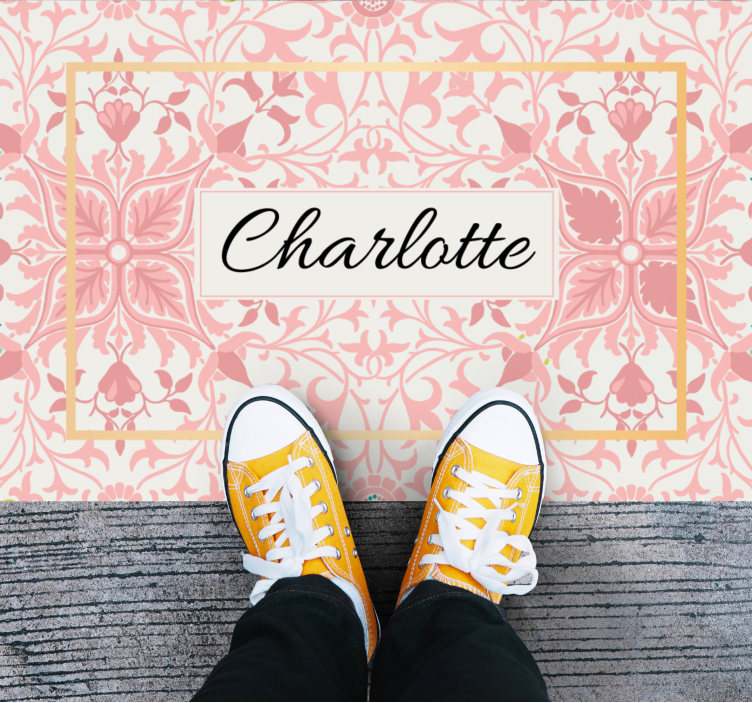 Vinyylimatto makuuhuoneeseen kasvi-aiheisella kuvioinnilla - Tenstickers