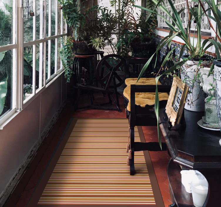 Raidallinen aihe vinyylimatto raidallinen - Tenstickers