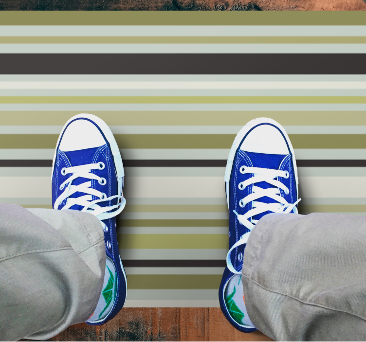 Raidallinen kuviointi vinyylimatto raidallinen - Tenstickers