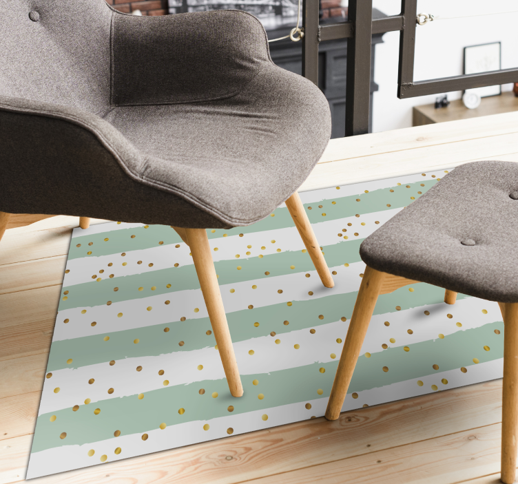 Raidallisia pilkkuja vinyylimatto raidallinen - Tenstickers