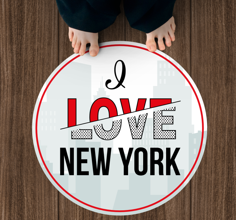 Rakastan new yorkia lauseke vinyylimatto - Tenstickers