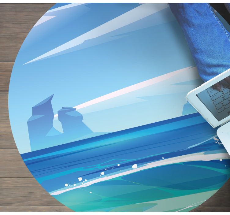 Rannikon rauha luonto vinyylimatto - Tenstickers