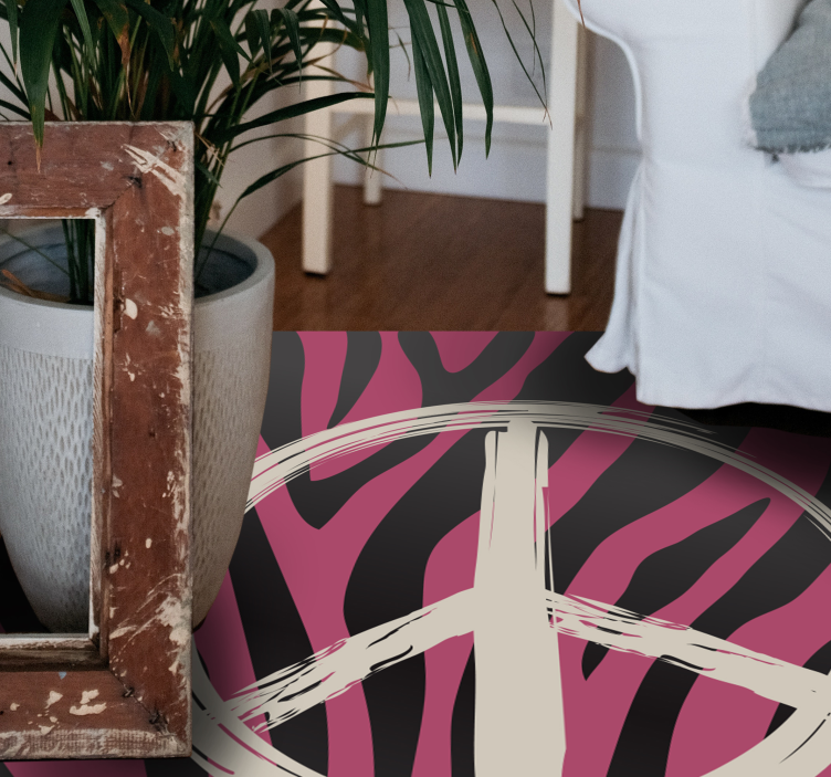 Rauhanmerkkikuvio eläin vinyylimatto - Tenstickers