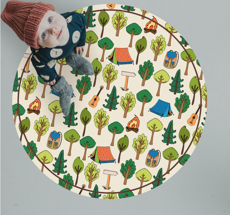 Leirintäseikkailukohtaus vinyylimatto - Tenstickers