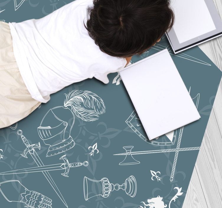 Ritari saumaton malli eläin vinyylimatto - Tenstickers