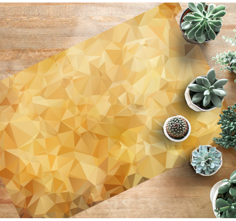 Kultaiset sävyt mosaiikki vinyylimatto kylpyhuoneeseen - Tenstickers