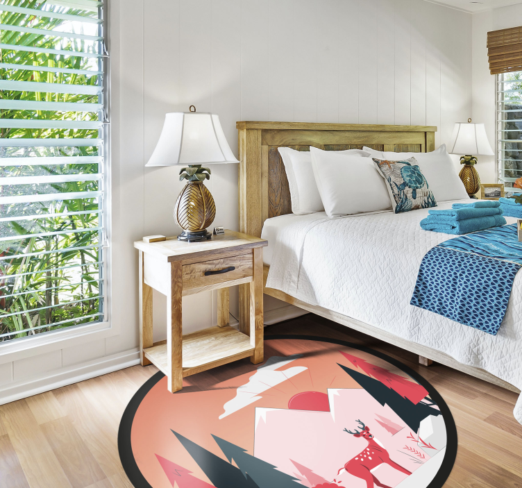 Seesteinen erämaamaisema luonto vinyylimatto - Tenstickers