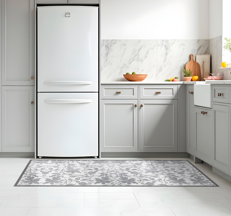 Sementtidamaski keittiön vinyylimatto - Tenstickers