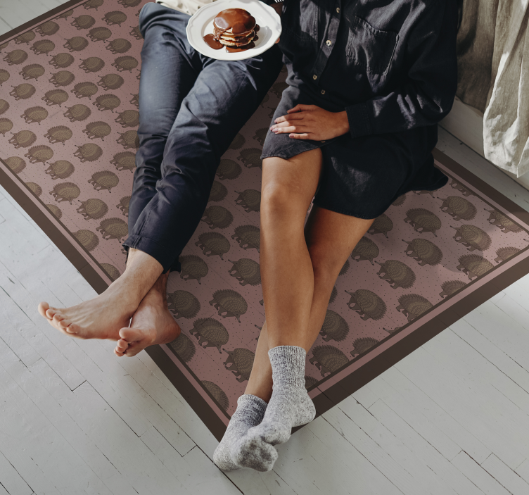 Siili kuvio eläin vinyylimatto - Tenstickers