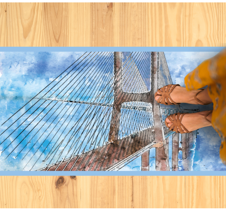 Sillan kuva olohuoneen vinyylimatto - Tenstickers