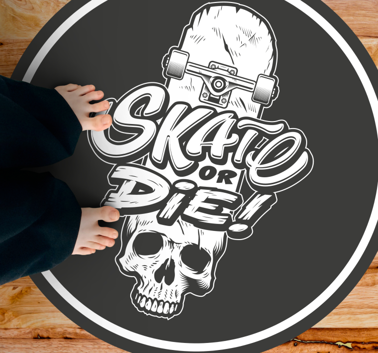 Skate grave graffiti moderni vinyylimatto - Tenstickers