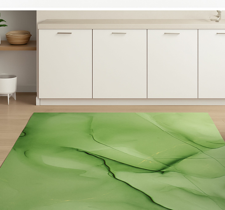 Smaragdiefektikuvio marmori vinyylimatto - Tenstickers