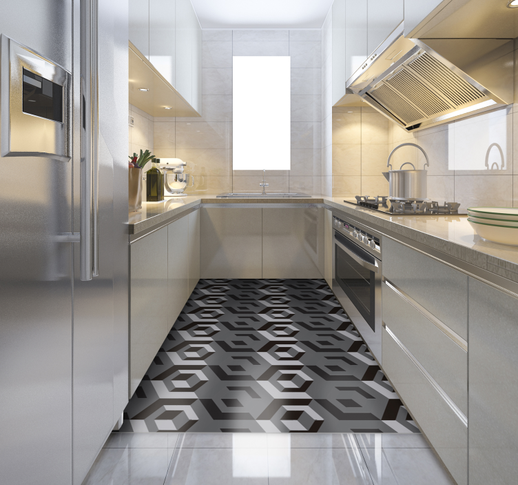 Suorakulmainen geometrinen vinyylimatto - Tenstickers