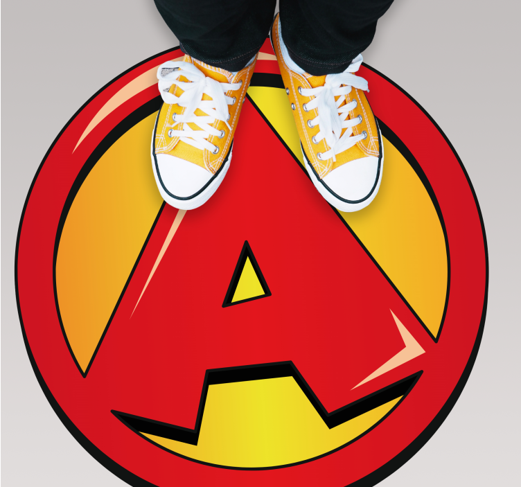 Super alkukirjain Lisää vinyylimattoja lapsille - Tenstickers