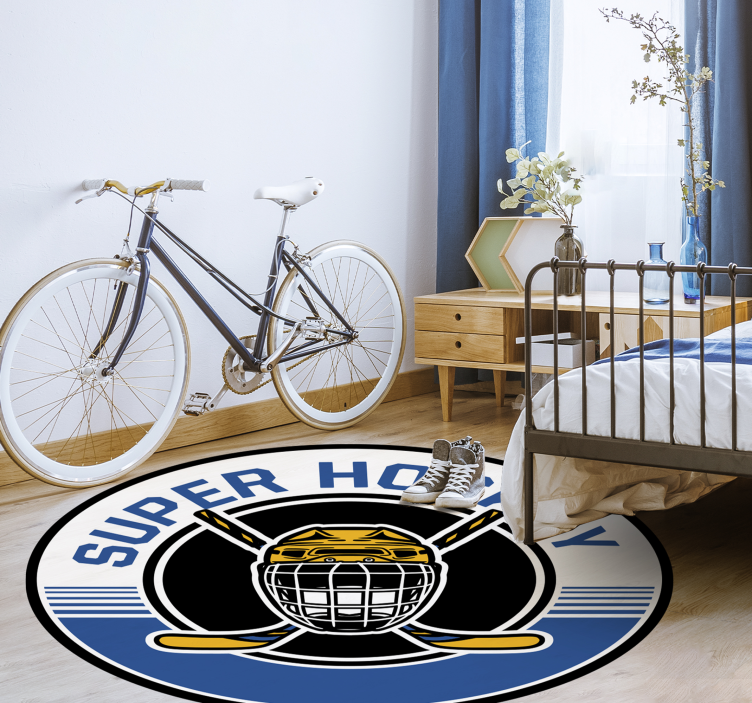 Super jääkiekko vinyylimatto peli - Tenstickers