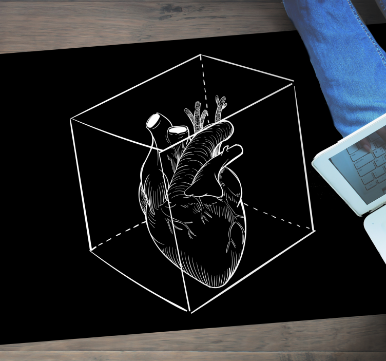 Sydänkuva moderni vinyylimatto - Tenstickers