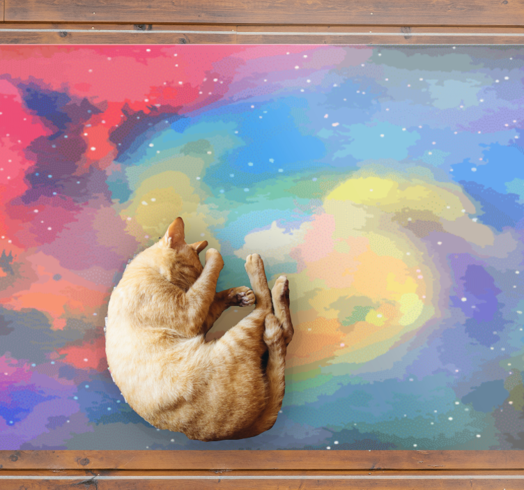 Taivaallinen pyörre moderni vinyylimatto - Tenstickers