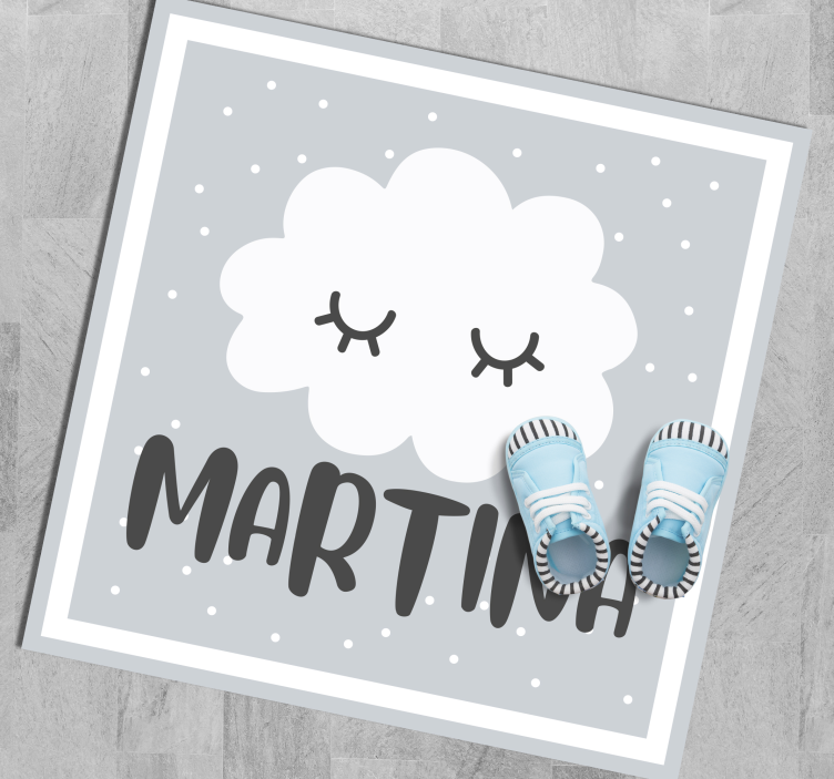 Täplikäs nimi nimi vinyylimatto - Tenstickers