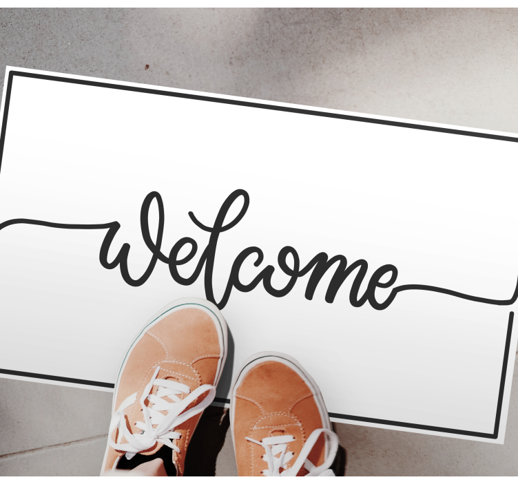 Elegantti tervetuloa eteisen vinyylimatto - Tenstickers