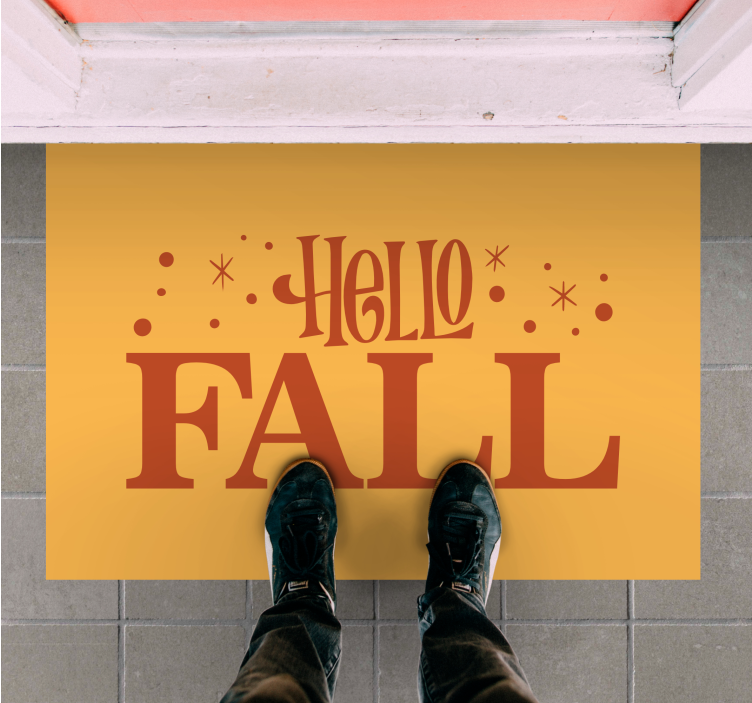 Tervetuloa syksyn tunnelmiin lauseke vinyylimatto - Tenstickers