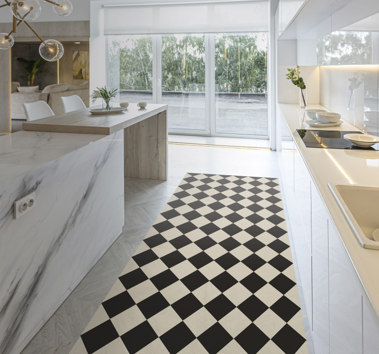 Timantit edward moderni vinyylimatto keittiöön - Tenstickers