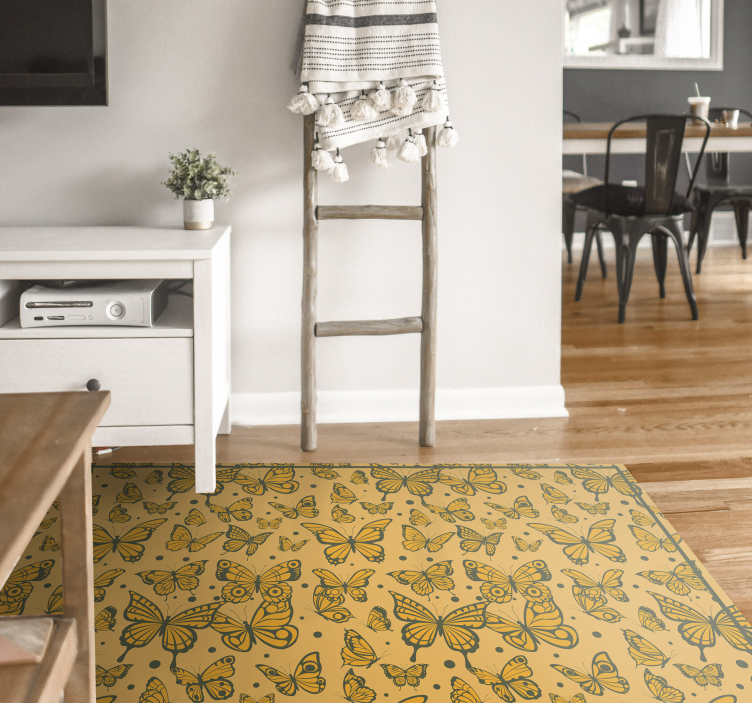 Trendikäs perhoskuvio vinyylimatto eläin Trendikäs perhoskuvio eläin vinyylimatto - Tenstickers