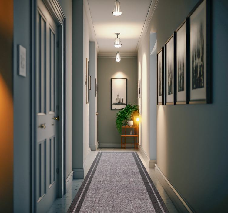 Tumma kehysrakenne vinyylimatto moderni - Tenstickers