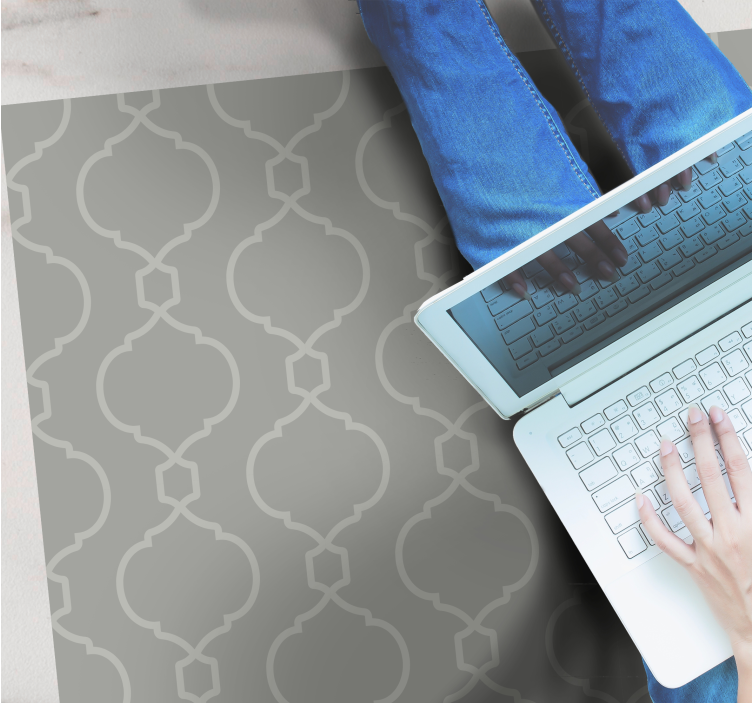 Tyylikäs geometrinen kuvio kaakeli vinyylimatto - Tenstickers