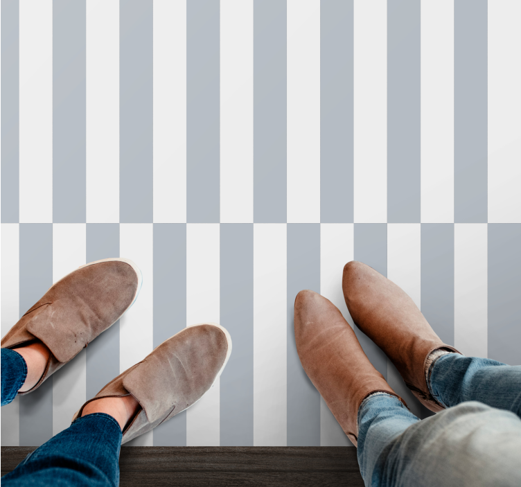 Tyylikäs raidallinen konsepti geometrinen vinyylimatto - Tenstickers