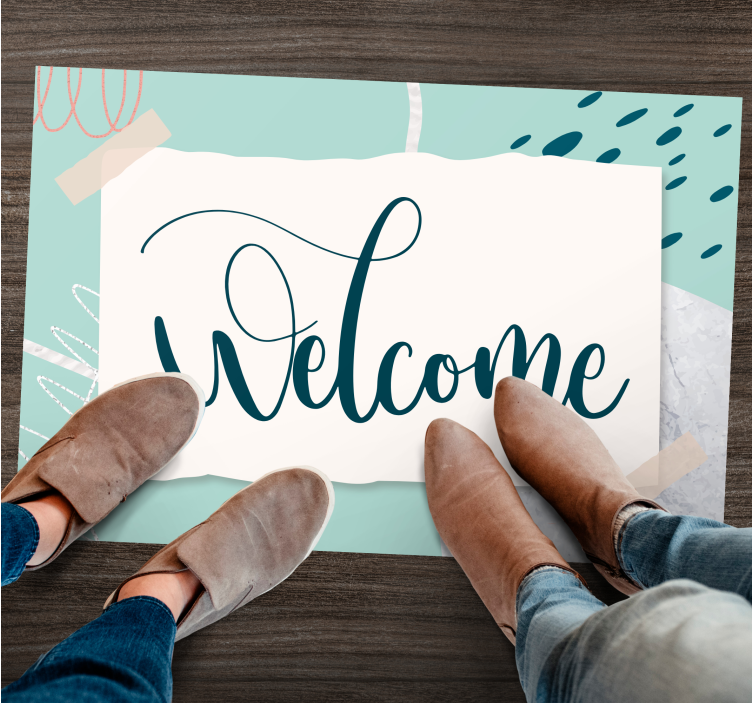 Tyylikäs sisääntuloteksti lauseke vinyylimatto - Tenstickers